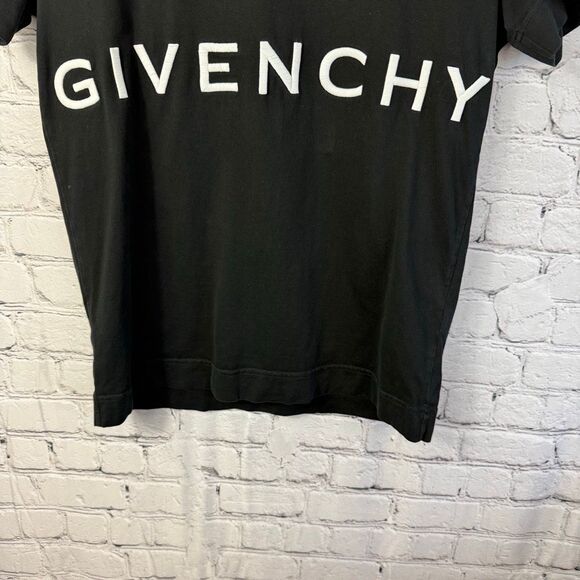 GIVENCHY Logo-Embroidered Cotton-Jersey T-Shirt Size XS - Picture 4 of 12